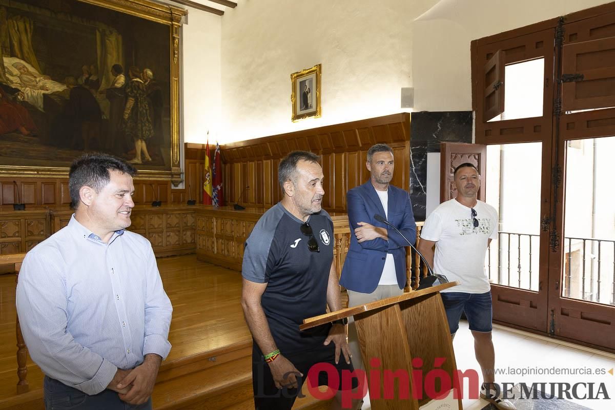 Recepción de los equipos de fútbol de las Escuelas Municipales de Caravaca que han conseguido ascenso