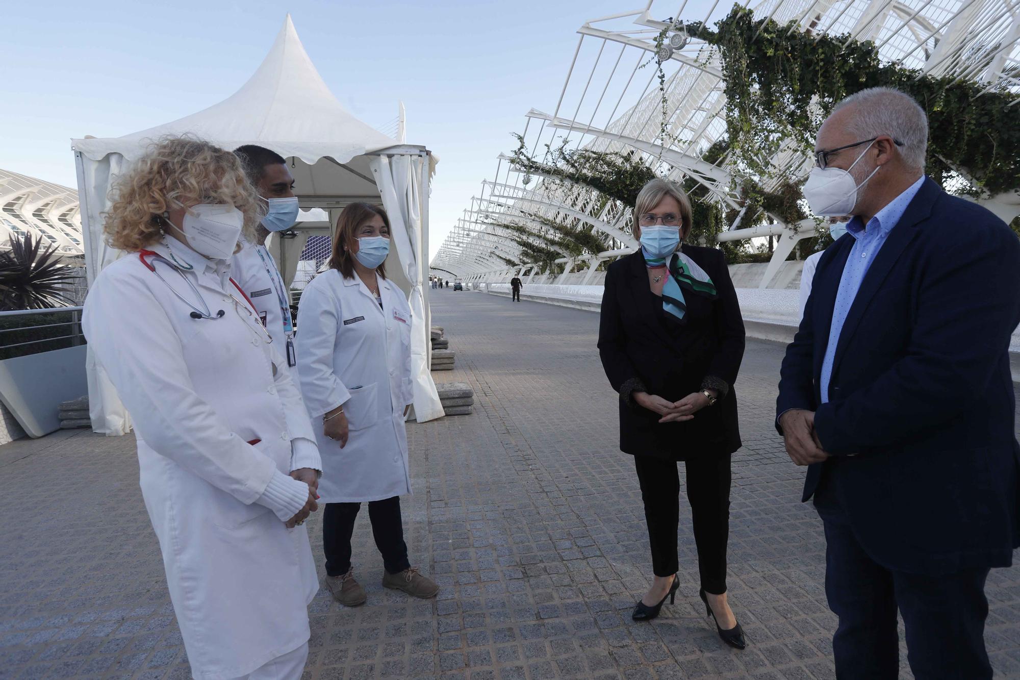 Punto de vacunación en el Festival de les Arts