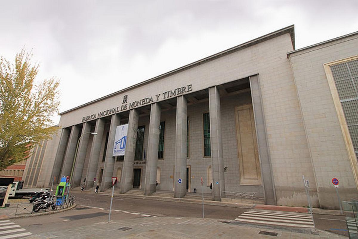 Fábrica Nacional de Moneda y Timbre, en Madrid.