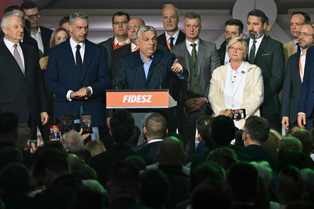 El primer ministro húngaro, Viktor Orbán, valora las elecciones en Budapest