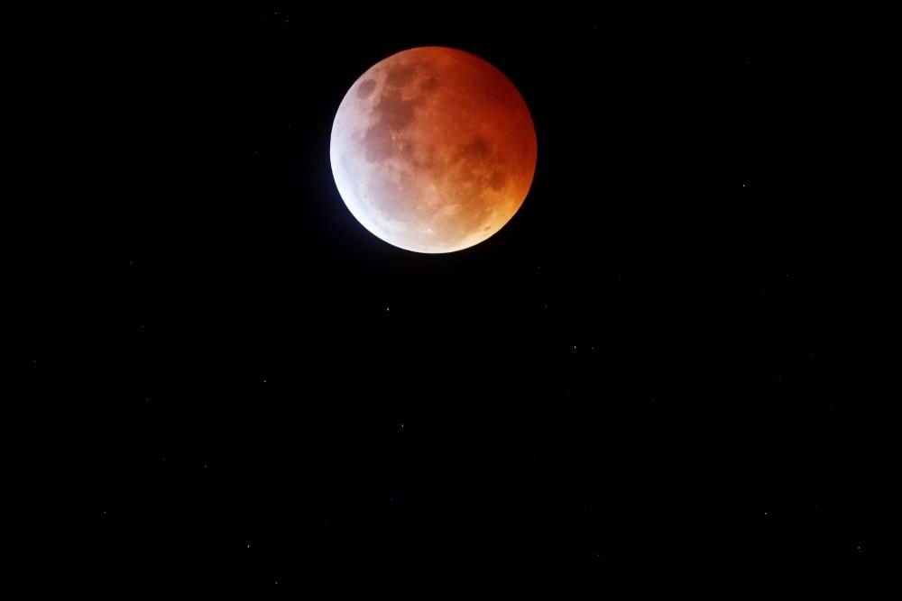 Eclipse total de luna en Guatemala