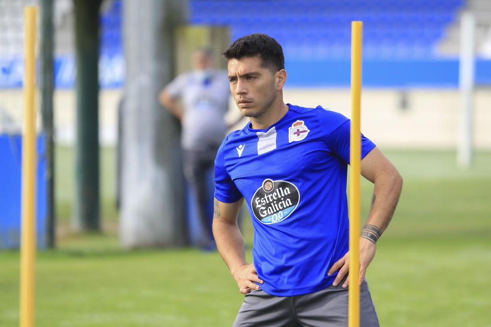 Nacho González ya se entrena con el Depor