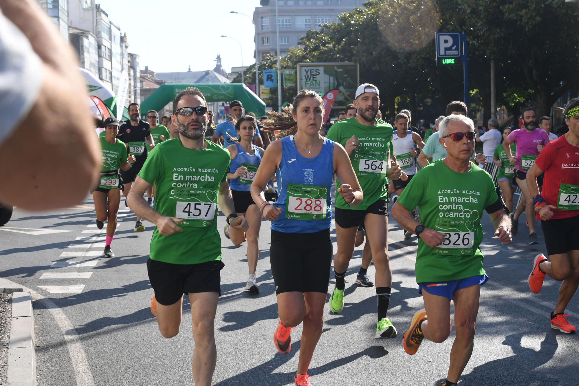 La Carrera contra el Cáncer tiñe de verde la ciudad