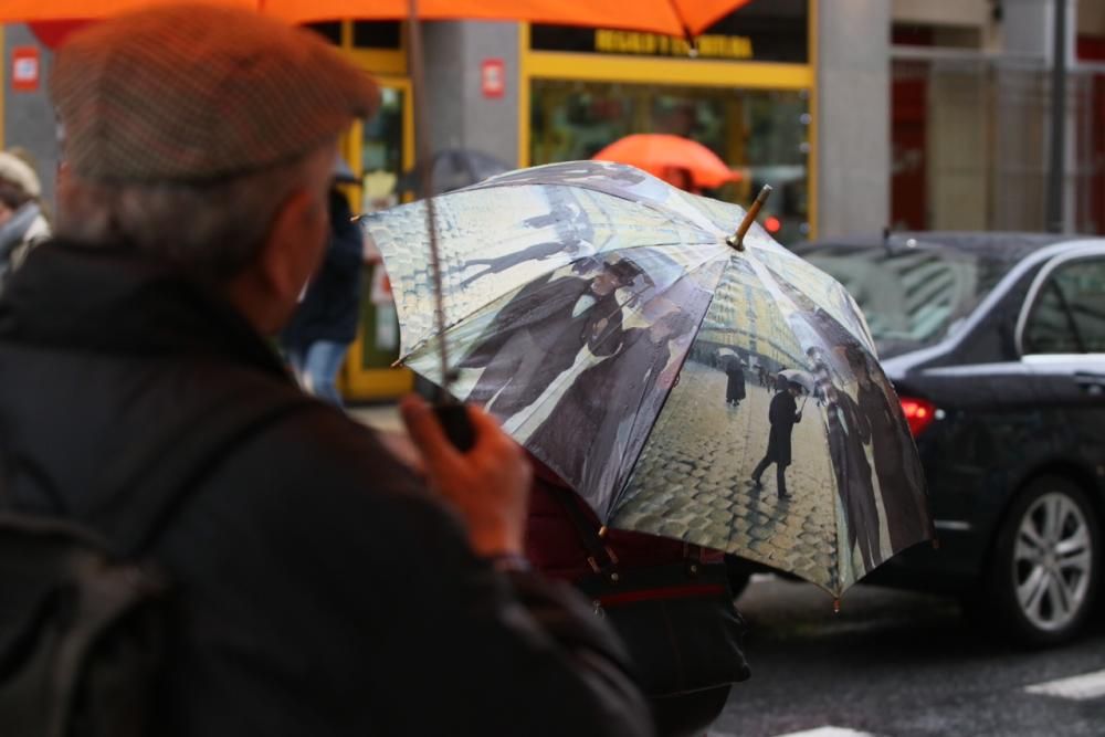 La lluvia llega a Málaga.