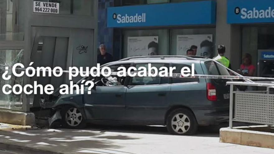 ¿Cómo pudo acabar el coche ahí?