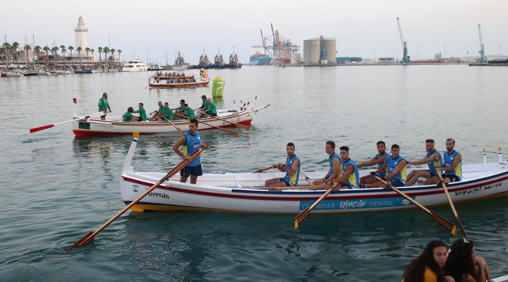 Jornada nocturna de jábegas en El Puerto de Málaga