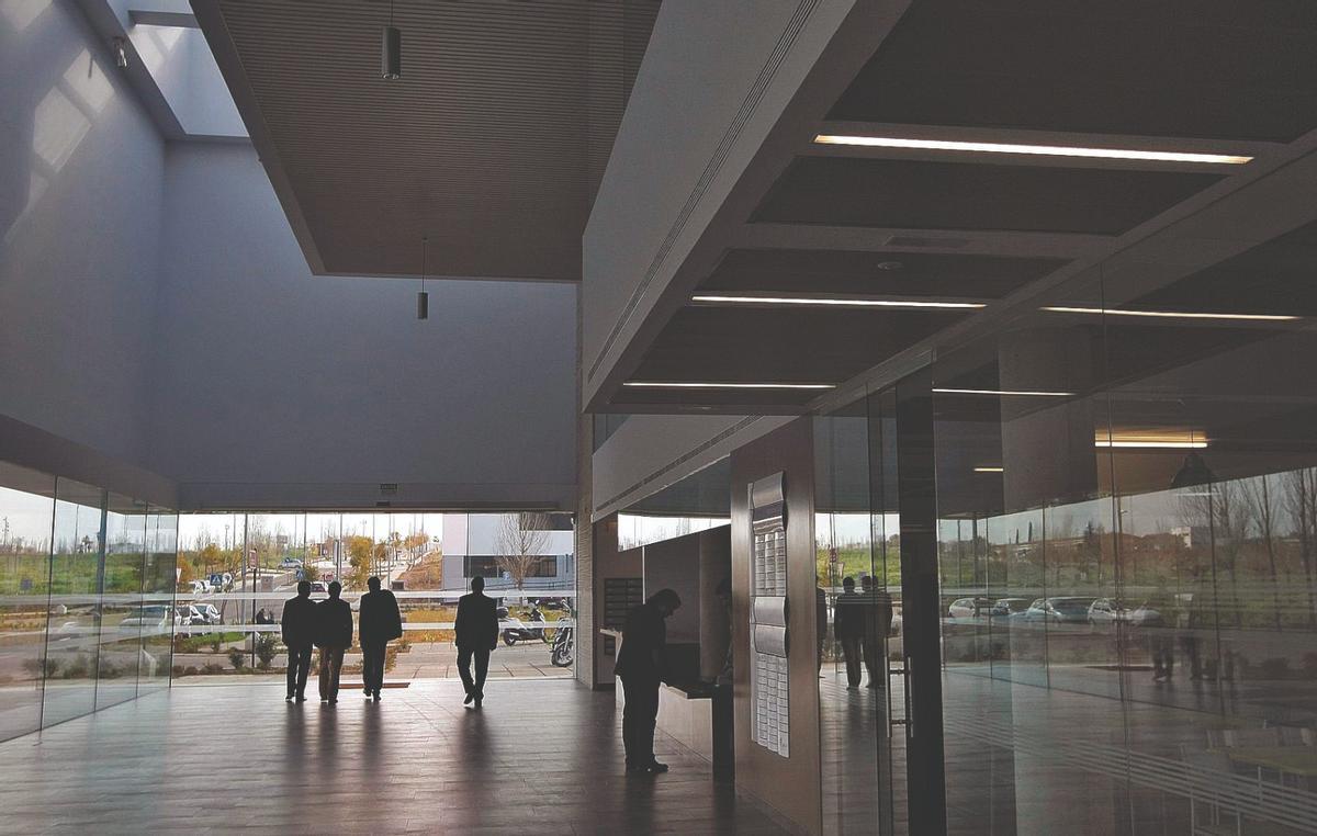 Una imagen del interior del edificio Aldebarán, en el Parque Tecnológico de Córdoba.