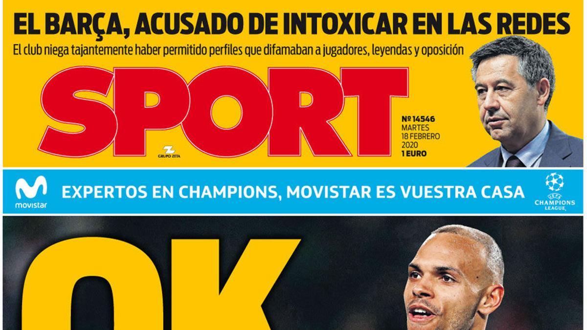 Esta es la portada de hoy