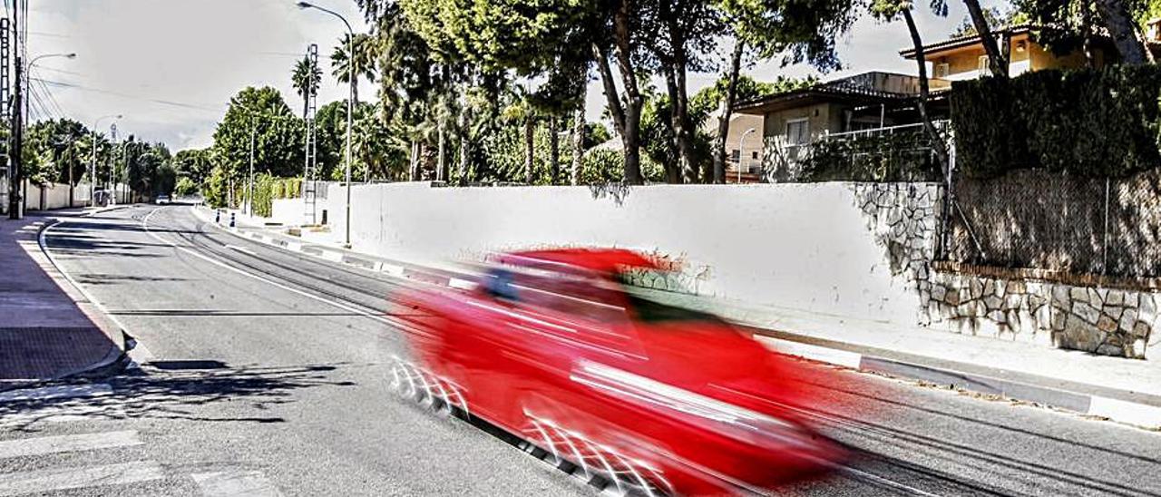 La avenida donde se encuentran las viviendas afectadas.