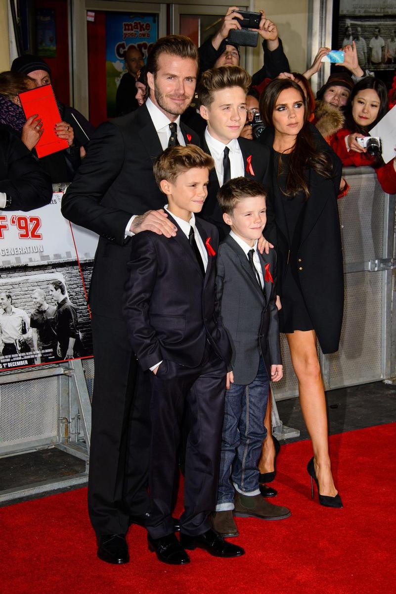 David y Victoria Beckham: igual vestidos en familia