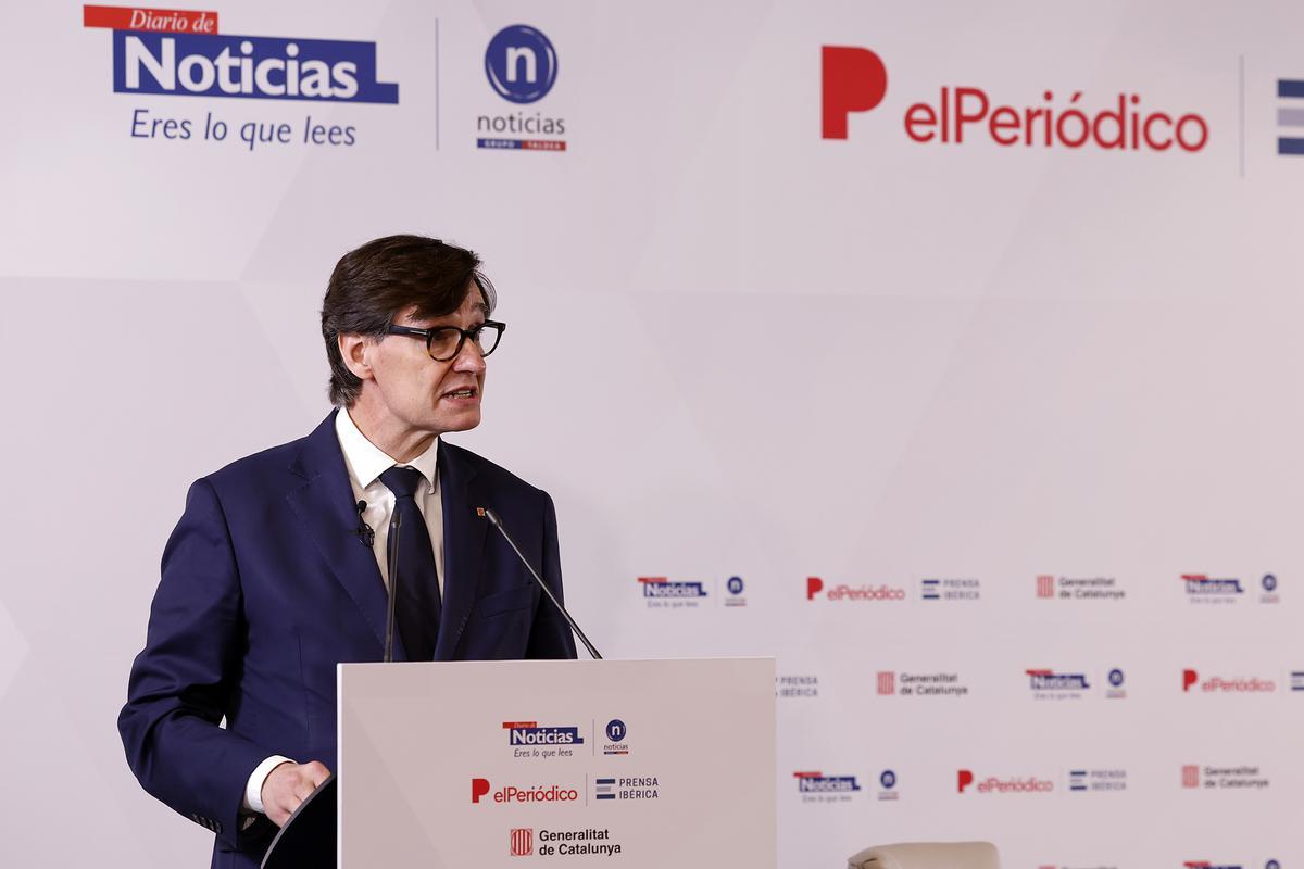 Desayuno informativo con Salvador Illa en Pamplona organizado por Diario de Noticias y EL PERIÓDICO
