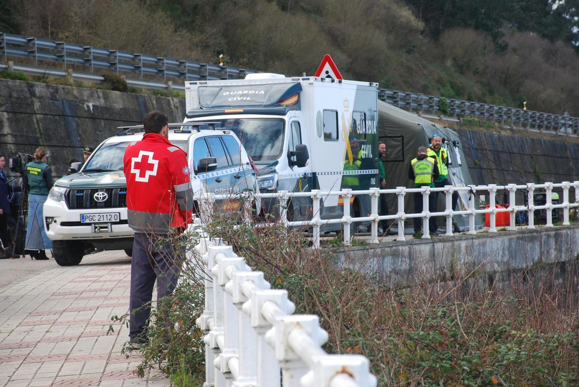 Búsqueda de un desaparecido en el mar en Llanes