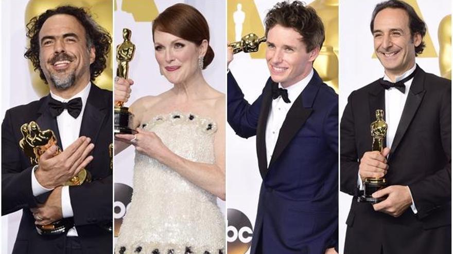 Algunos de los ganadores de los Oscars.