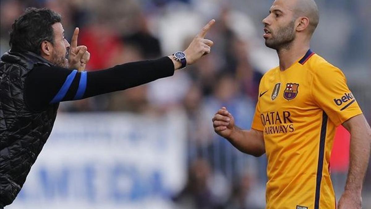 Mascherano, en La Rosaleda