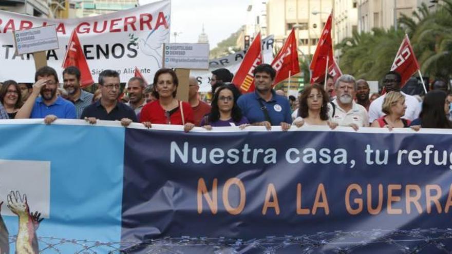 Manifestación por la asistencia a los refugiados