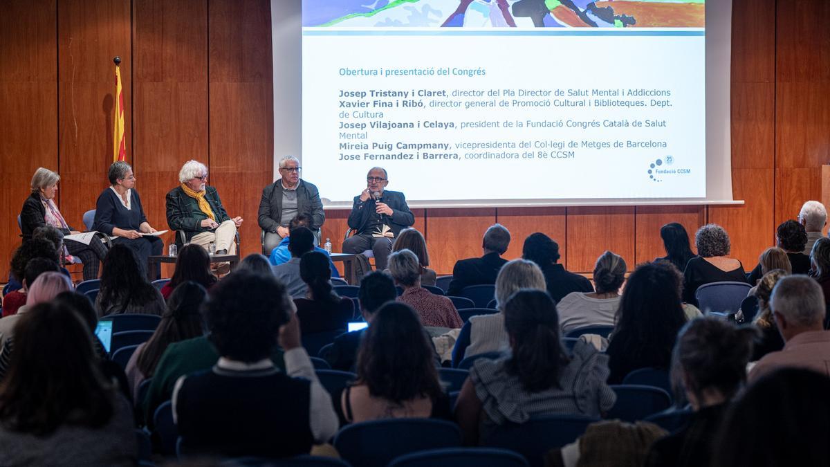 Sesión del 8 congreso de Salut Mental en Barcelona