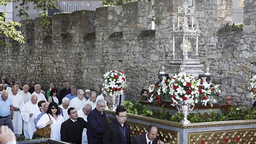 Horario y recorrido de la procesión del Corpus Christi en Gijón