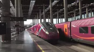 Primeras imágenes de los nuevos trenes AVLO lilas que se estrenan el 21 de mayo