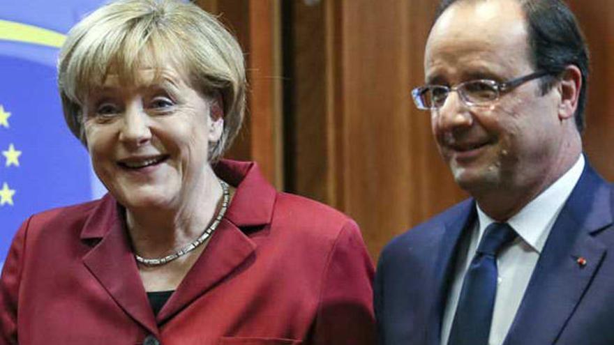 Merkel y Hollande, en una imagen de archivo.