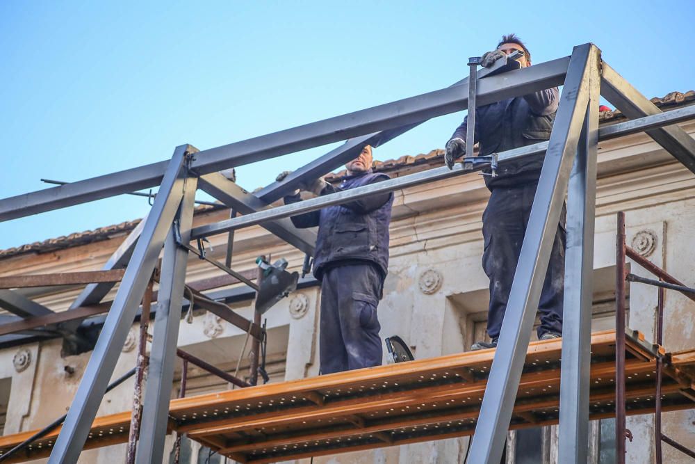 El promotor ha cumplido una de las actuaciones que aparecen en el decreto de Urbanismo para evitar el desplome del edificio protegido