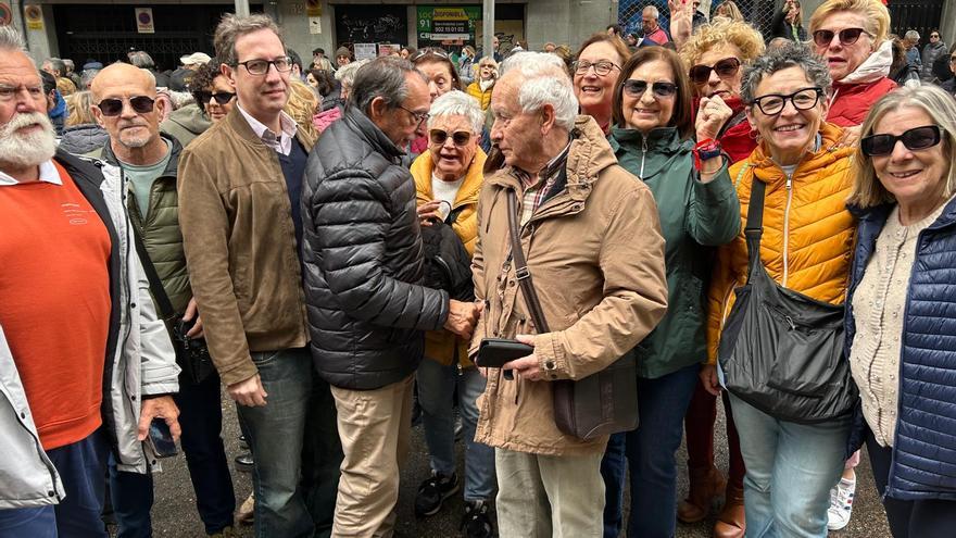 Los socialistas valencianos se vuelcan con Sánchez en Ferraz