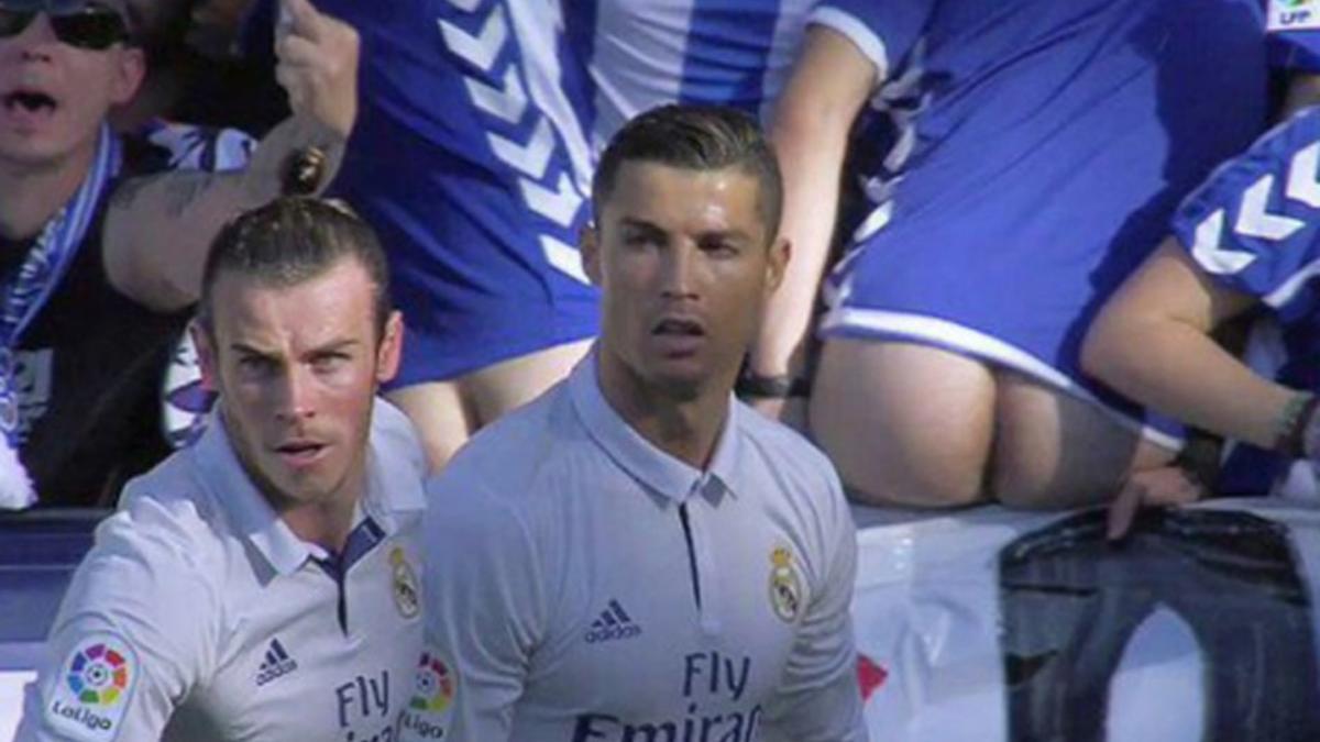 Así reaccionaron dos aficionados del Alavés tras el gol de Cristiano