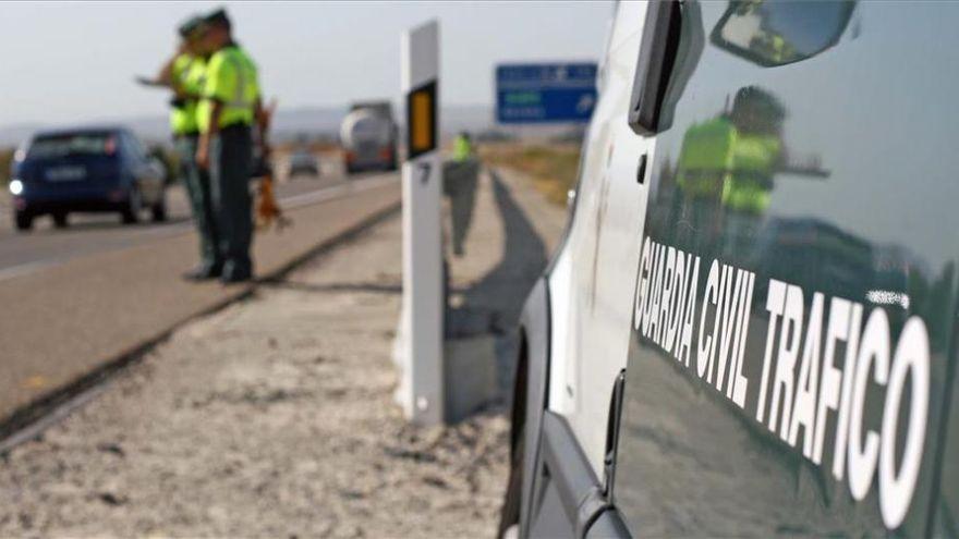 Agentes de la Guardia Civil en un control de carretera.