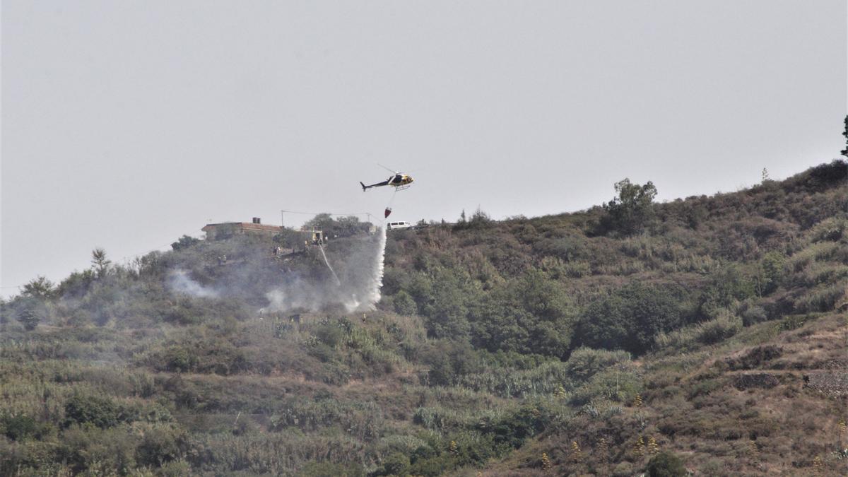 Conato de incendio en Lo Blanco, en Teror.