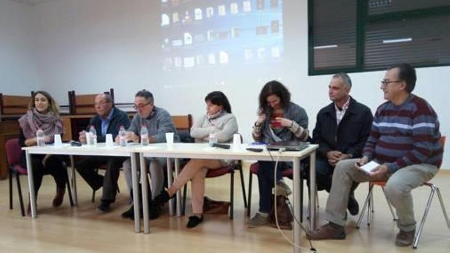 Los ponentes de la Jornada sobre Agricultura y Agua.