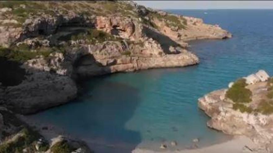 Die Cala Màrmols auf Mallorca kommt direkt zu Beginn des Werbespots