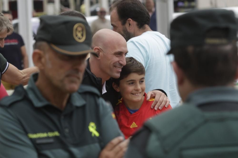 La selección española ya está en Asturias