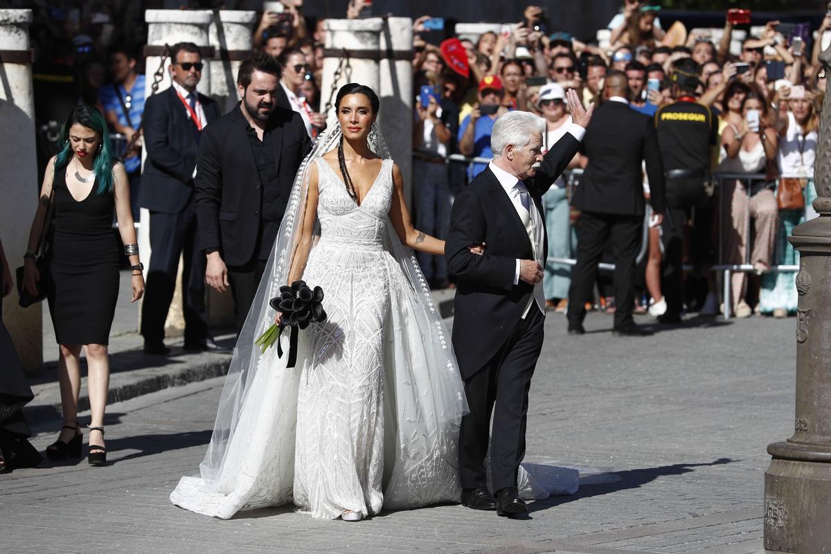 El vestido de novia de Pilar Rubio