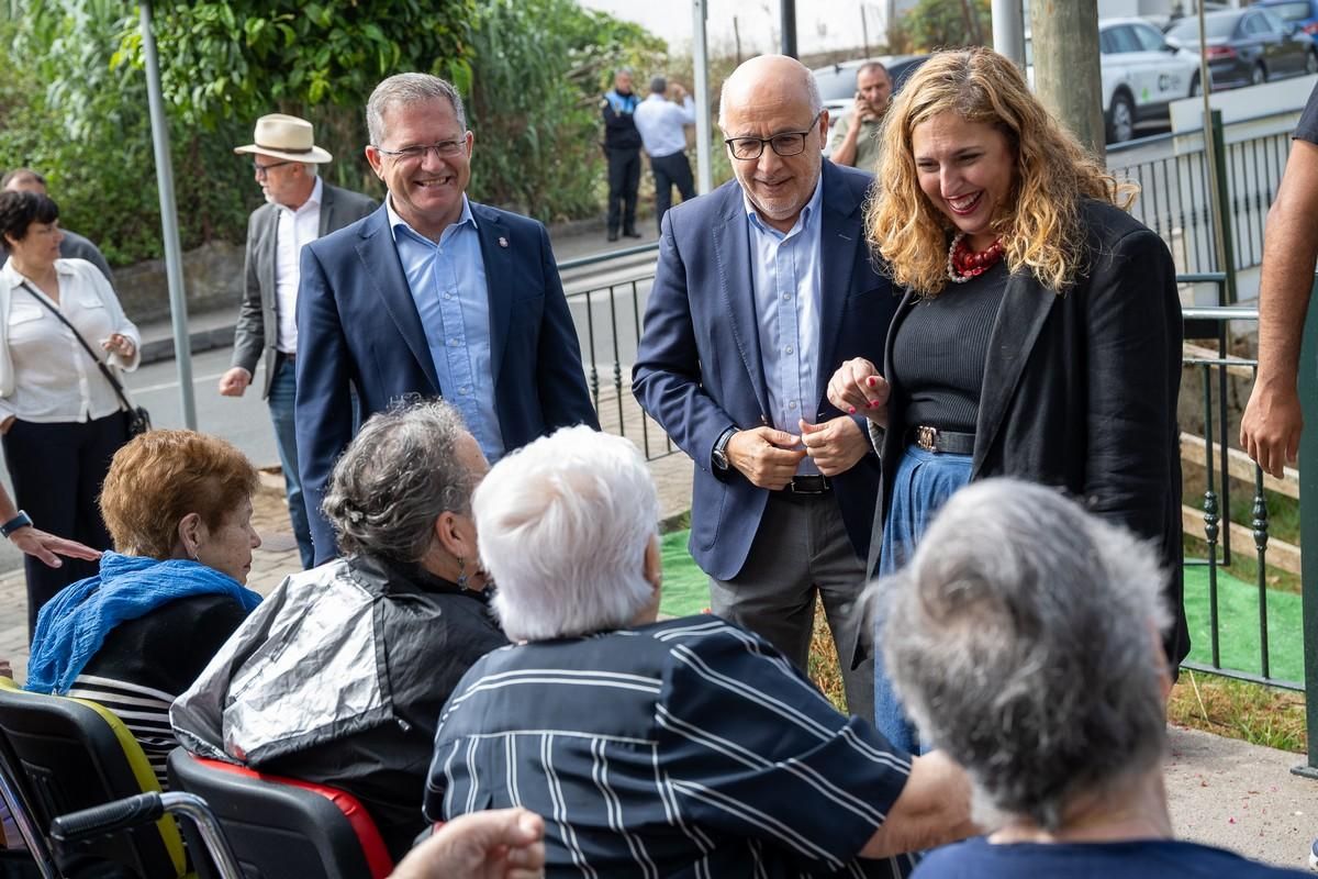 Colocación de la primera piedra de la ampliación de la Residencia de Mayores de Valleseco