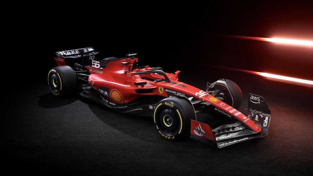 El nuevo Ferrari SF-23 de Carlos Sainz Jr.