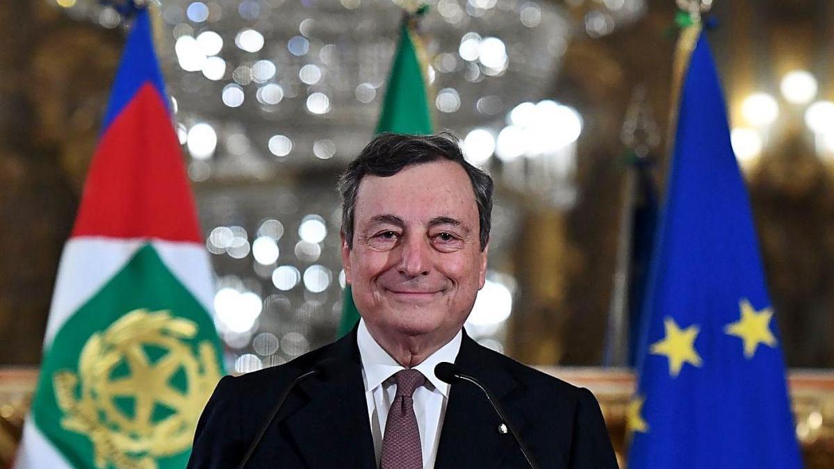 Mario Draghi, anunciant els membres del nou Govern a Itàlia.