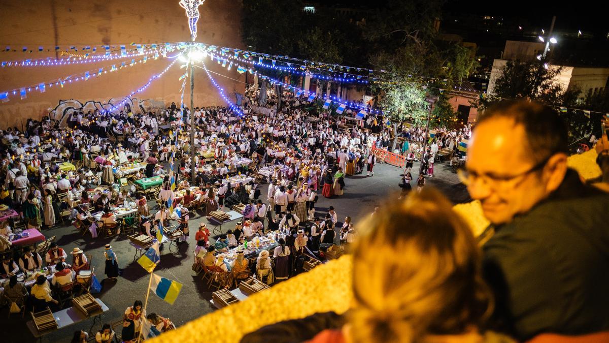 Un momento del Baile de Magos del pasado año en Santa Cruz de Tenerife.