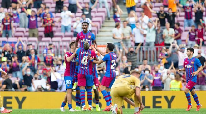 Las mejores imágenes del Barça - Levante: Ansu Fati, Depay, de Jong, Gavi, Nico...