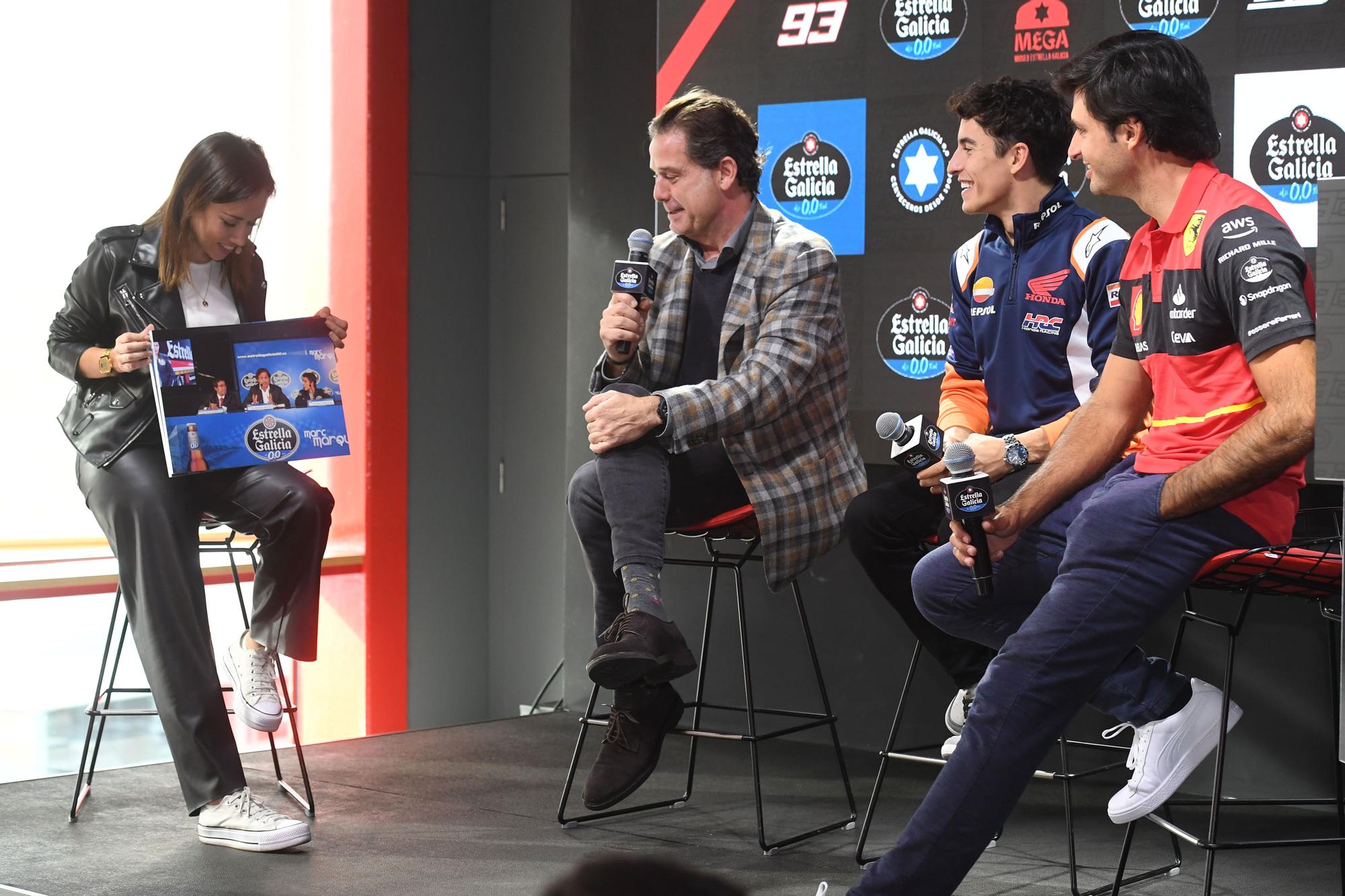 Marc Márquez y Carlos Sáinz, dos aspirantes "a lo máximo" en el Mega Estrella Galicia de A Coruña