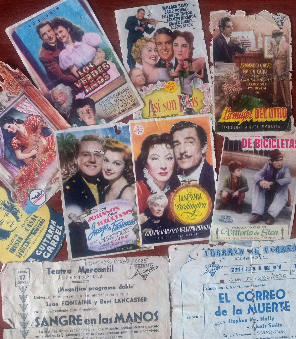 Material histórico de cine de los años 50 donado al Archivo de Alcantarilla.
