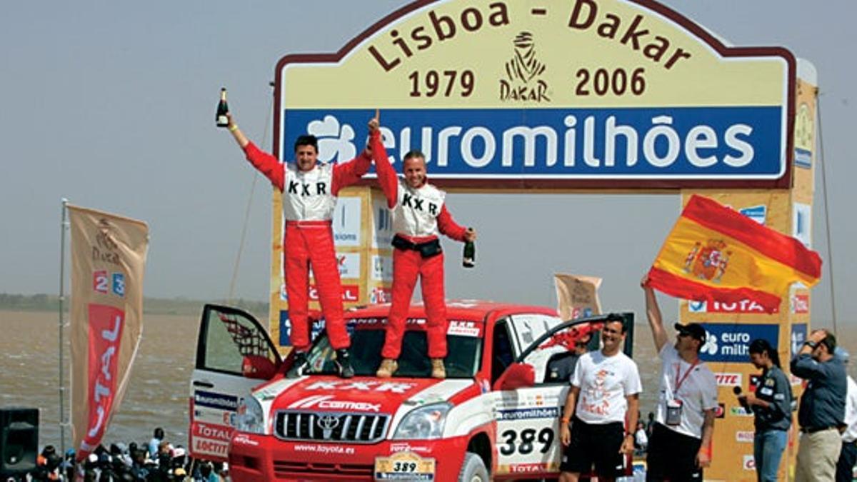 Toyota juega fuerte en el Lisboa-Dakar