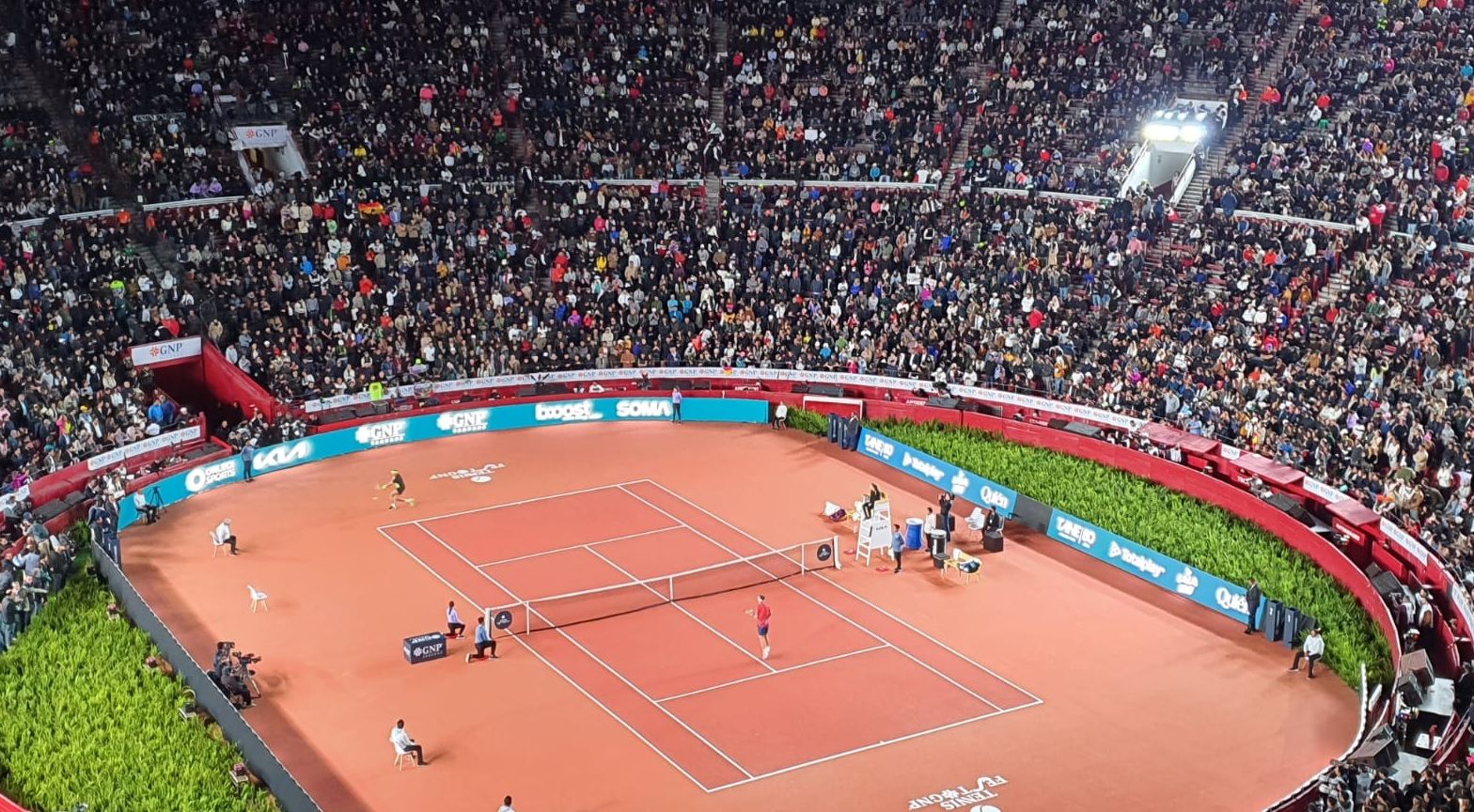 El fenomenal ambiente en la Plaza de Toros de Ciudad de México para ver el Nadal-Ruud.