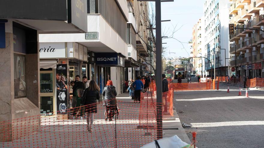 Una avenida en Ibiza con un año extra de crisis económica