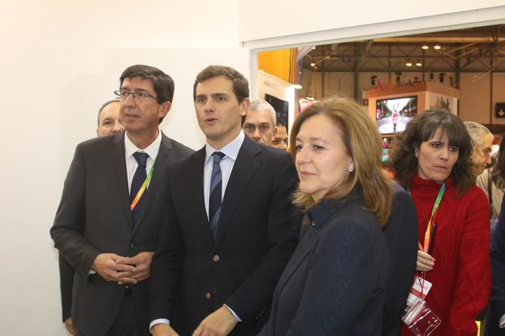 Albert Rivera visita el expositor de Andalucía en Fitur.