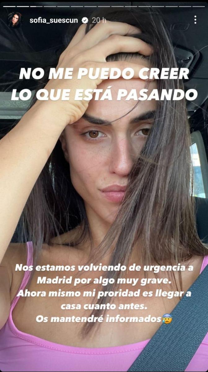 Sofía Suescun pide ayuda para encontrar la medicación de su madre