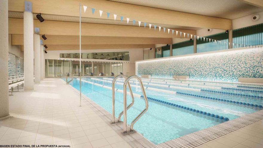 Más zonas de gimnasio, sala de conferencias o gradas móviles: así será la instalación de la piscina de Villaviciosa