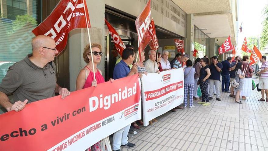 Protesta a favor de las pensiones