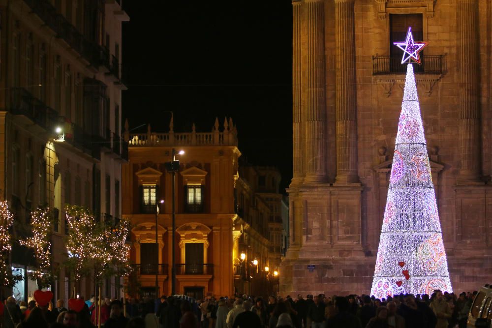 El encendido de las luces de Navidad de la calle Larios