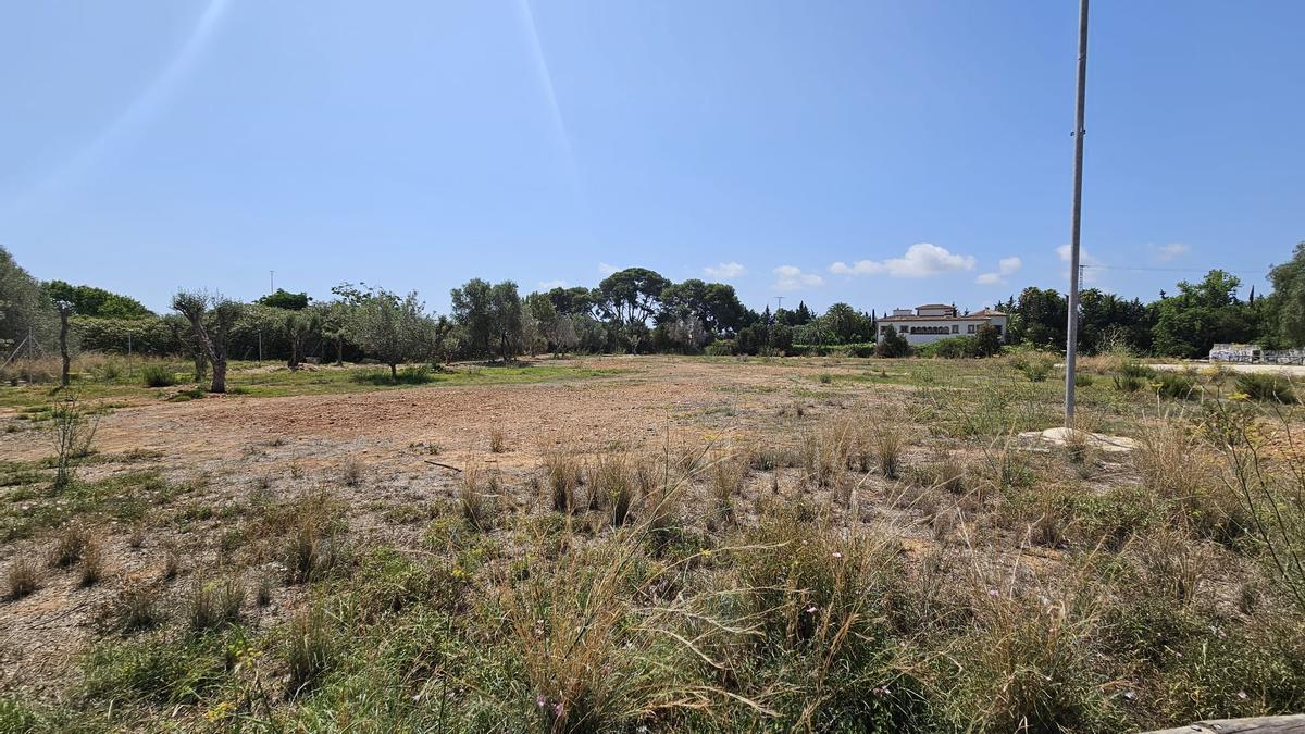 Los terrenos municipales donde se construirán las pistas de bicicleta