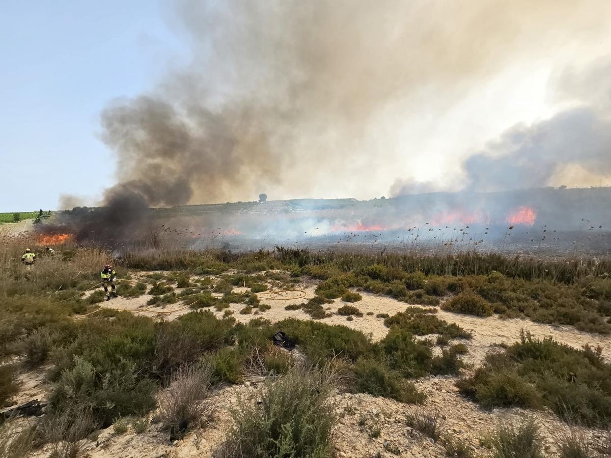 Incendio en Villanueva del Río Segura
