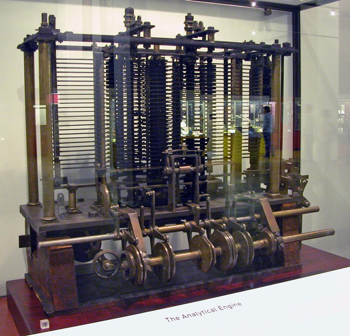 La máquina analítica de Charles Babbage.